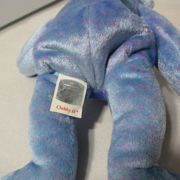Ty Beanie Baby Babies Clubby II Bear Rare Retired Single layer Tush Tag 1999 - Picture 6 of 9